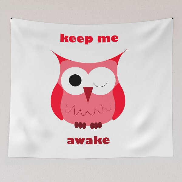 Item preview, Flotakano - sleepy owl with text designed and sold by Cersatti.