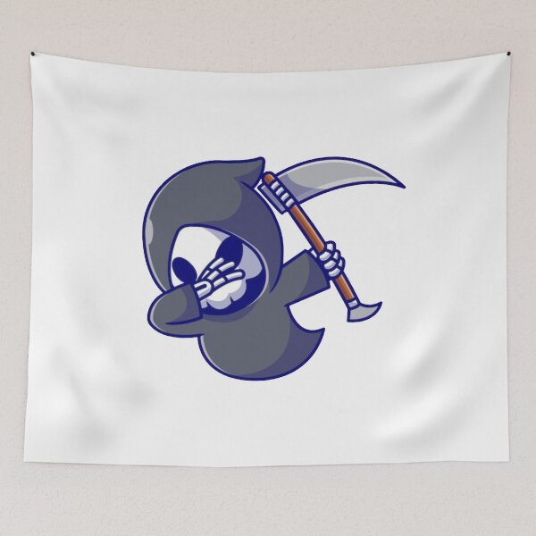 Item preview, cute grim reaper dabbing designed and sold by MethukaT.