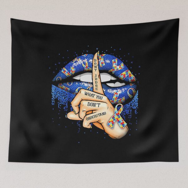 Item preview, Don't Judge What You Don't Understand Autism Awareness Lips designed and sold by HaaChris-Artis.