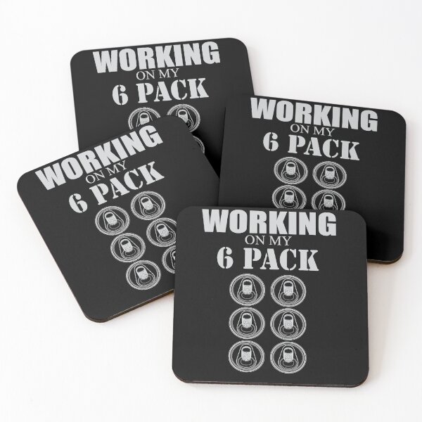 Item preview, Working on my 6 Pack - Funny - Dark shirts designed and sold by rclwow.