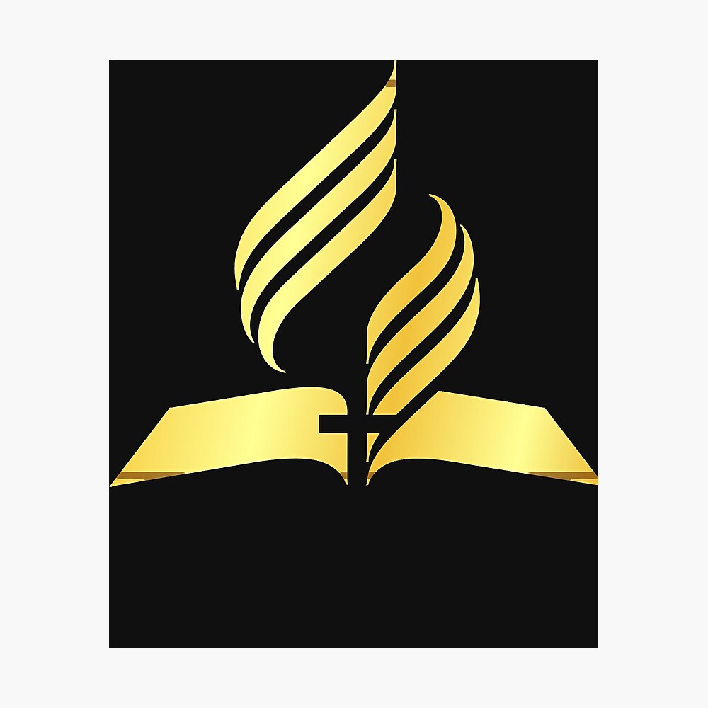 Lámina fotográfica «Logotipo dorado de la iglesia adventista del séptimo  día» de KeithJones1 | Redbubble