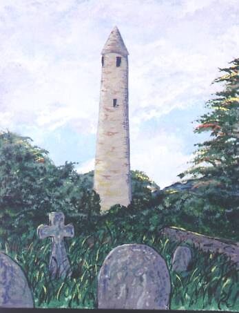 "Irish Round Tower" by jkarlin | Redbubble