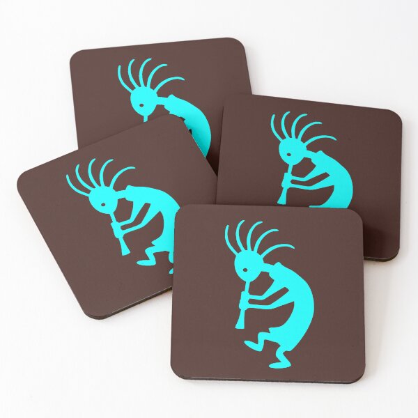 Item preview, Aqua Colored Kokopelli Southwestern  designed and sold by ElJimmo.