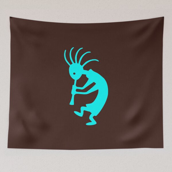 Item preview, Aqua Colored Kokopelli Southwestern  designed and sold by ElJimmo.