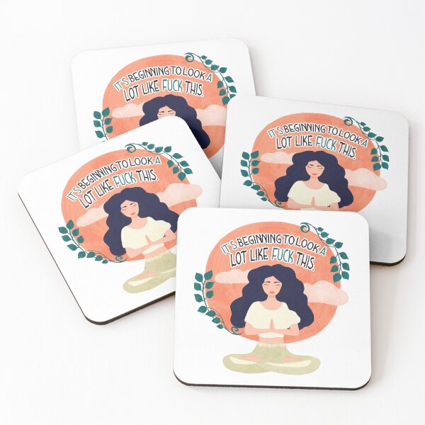 Item preview, it’s beginning to look a lot like fuck this, funny quote yoga,lotos pose  designed and sold by InnaMGraphic.