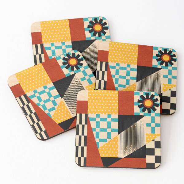 Item preview, Retro Textured Modern Geometry City   designed and sold by Jen Du.