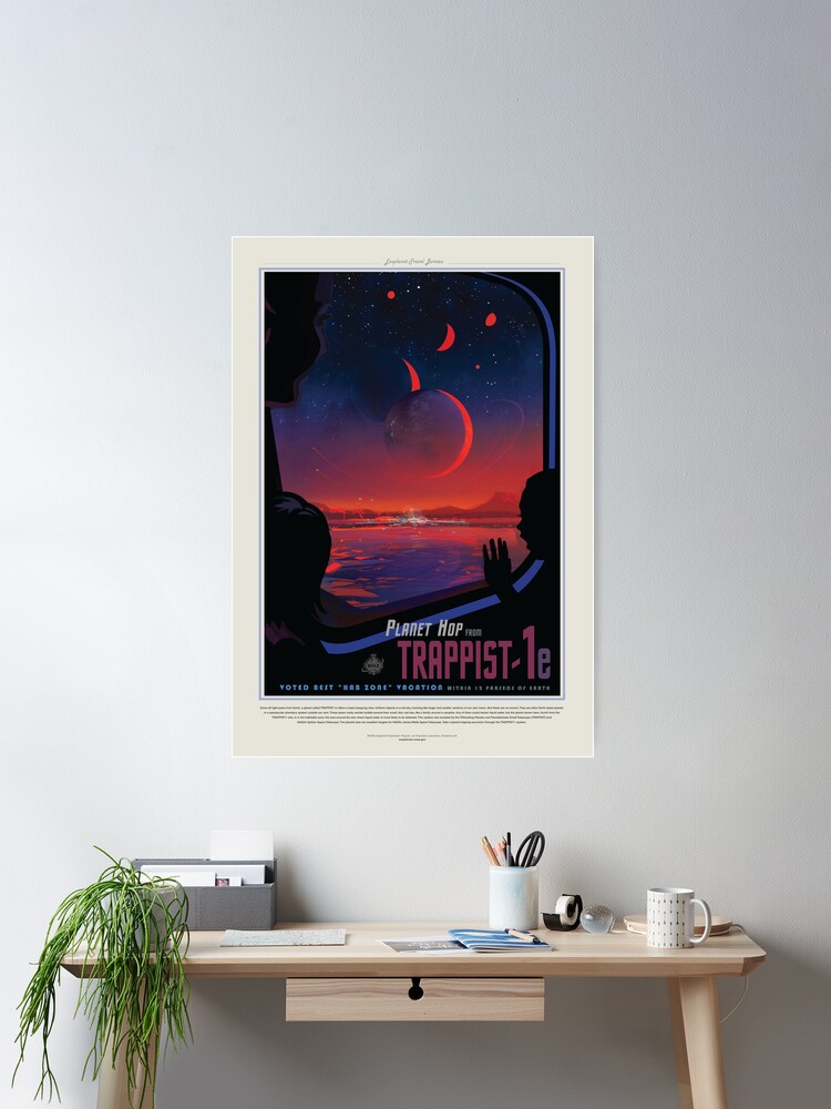 Thumbnail 2 of 3, Poster, NASA Space Tourism Posters: Trappist 1 designed and sold by nadegata.