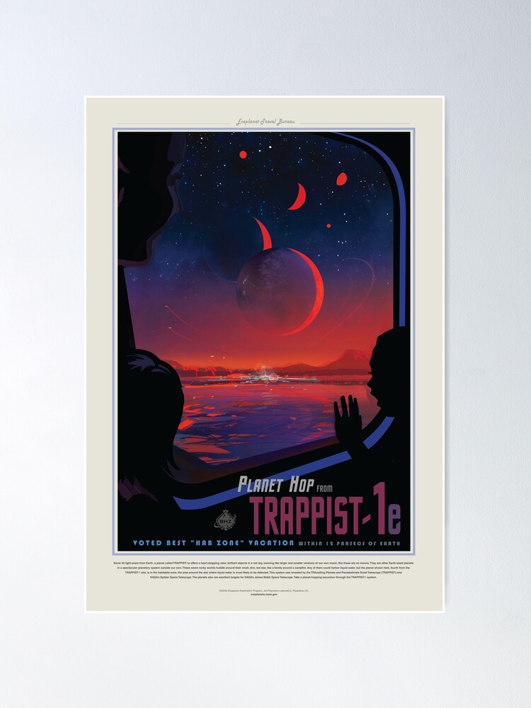 Alternate view of NASA Space Tourism Posters: Trappist 1 Poster