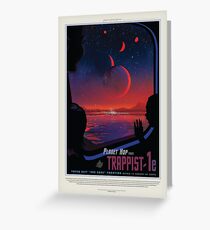 NASA Space Tourism Posters: Trappist 1 Greeting Card