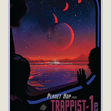 Artwork thumbnail, NASA Space Tourism Posters: Trappist 1 by nadegata