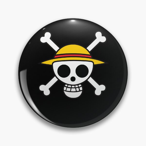Pin Button Badge Ø38mm One Piece Skull Logo Manga Japan Shōnen 