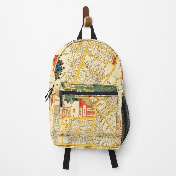 Item preview, Japan Vintage Historical Map Edo Tokyo 19th Century #24 designed and sold by wanokokoro.