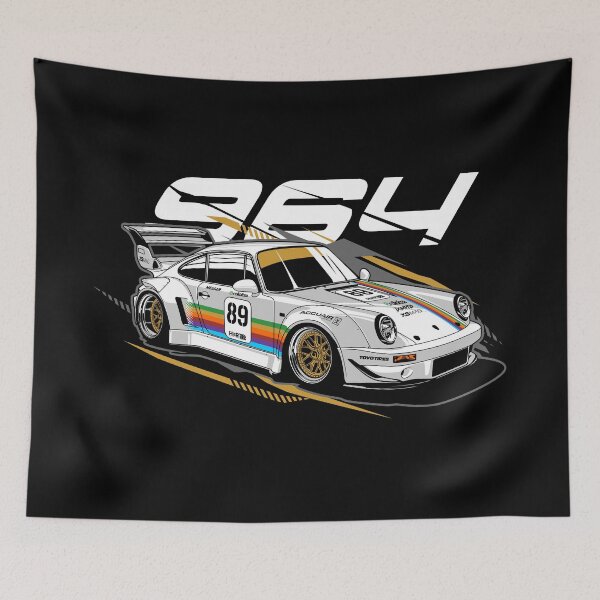 Item preview, White RWB 964 Turbo Top Speed Classic Race Car designed and sold by halleinstyle.