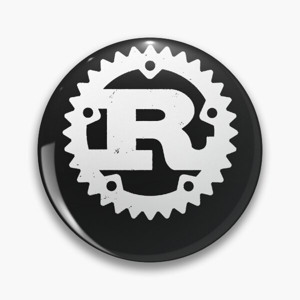 Item preview, Rust programming logo print distressed designed and sold by MyraAlcoran.