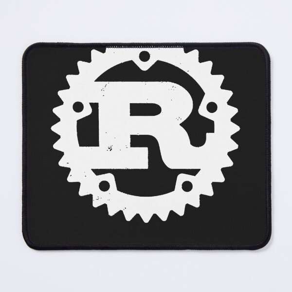 Item preview, Rust programming logo print distressed designed and sold by MyraAlcoran.