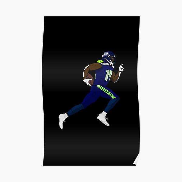 DK Metcalf Drawing Poster For Sale By Kohomeriv Redbubble   Poster,504x498,f8f8f8 Pad,600x600,f8f8f8 