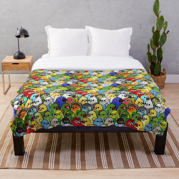 Too Many Birds! Bird Squad Classic Throw Blanket