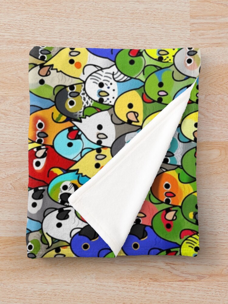 Alternate view of Too Many Birds! Bird Squad Classic Throw Blanket