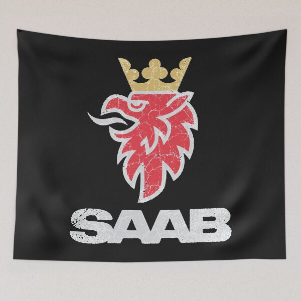 Item preview, Saab vintage grunge logo designed and sold by MyraAlcoran.