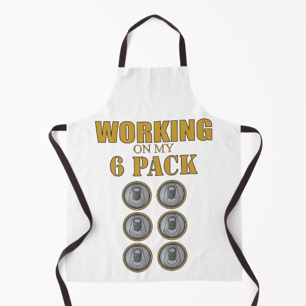 Item preview, Working on my 6 Pack - Funny - Dark Yellow designed and sold by rclwow.