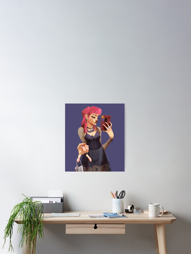 Premium Vector Mirror selfie social media concept illustration background