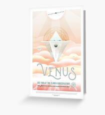 NASA Space Tourism Posters: Venus Greeting Card