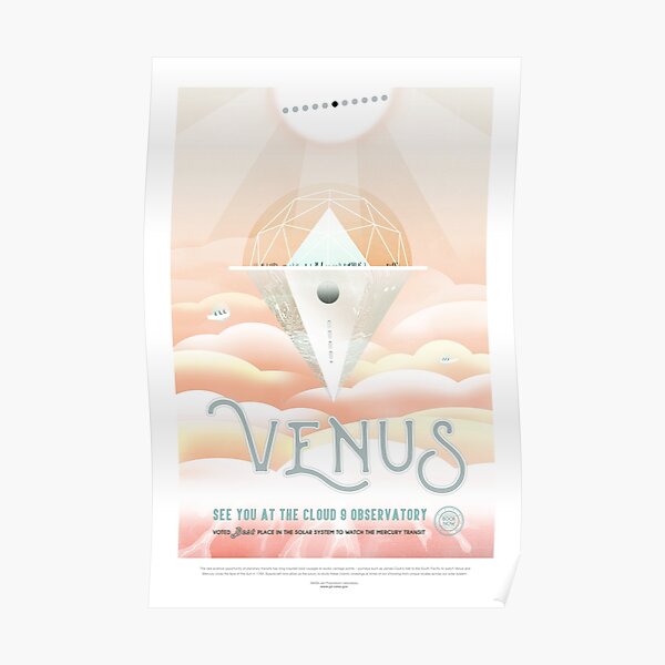 Affiches du tourisme spatial de la NASA: Vénus Poster