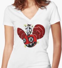 destruction Women's Fitted V-Neck T-Shirt