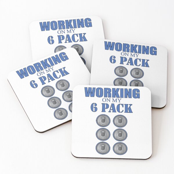 Item preview, Working on my 6 Pack - Funny - Blue Theme designed and sold by rclwow.