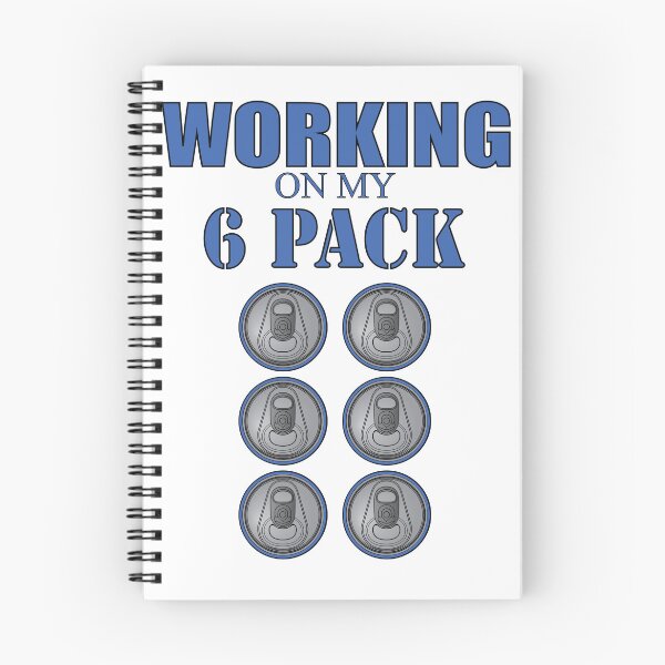 Item preview, Working on my 6 Pack - Funny - Blue Theme designed and sold by rclwow.
