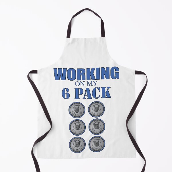 Item preview, Working on my 6 Pack - Funny - Blue Theme designed and sold by rclwow.