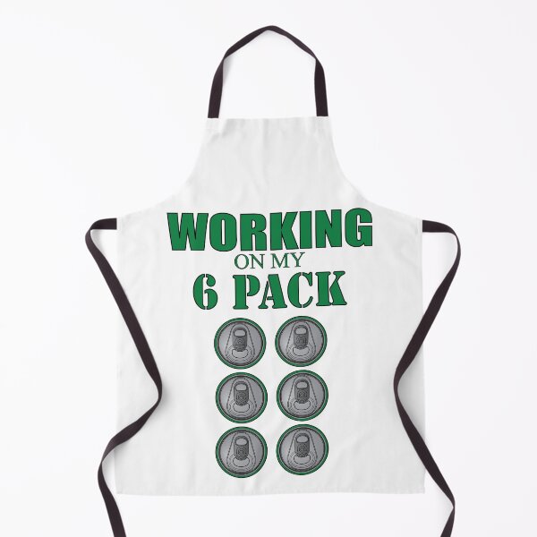 Item preview, Working on my 6 Pack - Funny - Green designed and sold by rclwow.