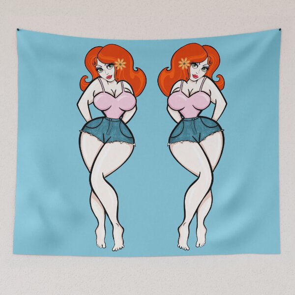 Item preview, Curvy Red Haired Country Girl designed and sold by BunnyThePainter.