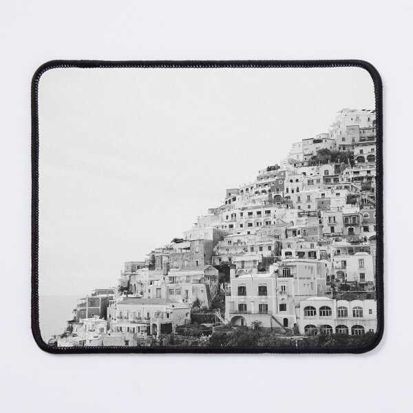 Item preview, Positano Italy Landscape in Black and White designed and sold by CarolinaReina.
