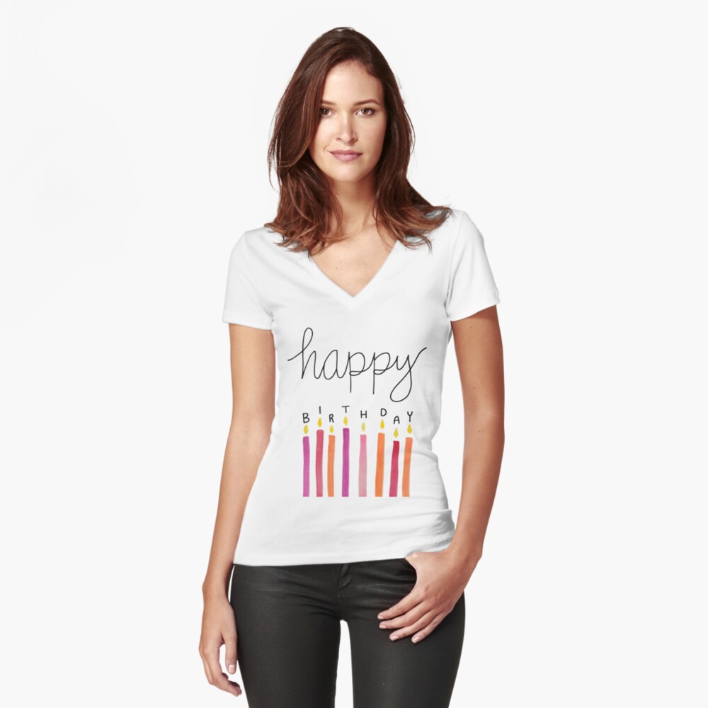 Item preview, Fitted V-Neck T-Shirt designed and sold by areckewey.
