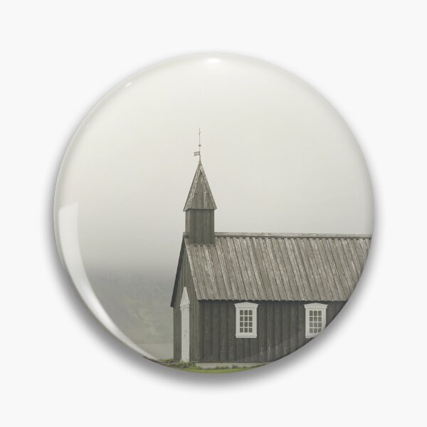 Item preview, Small Black Wooden Church of Iceland designed and sold by CarolinaReina.