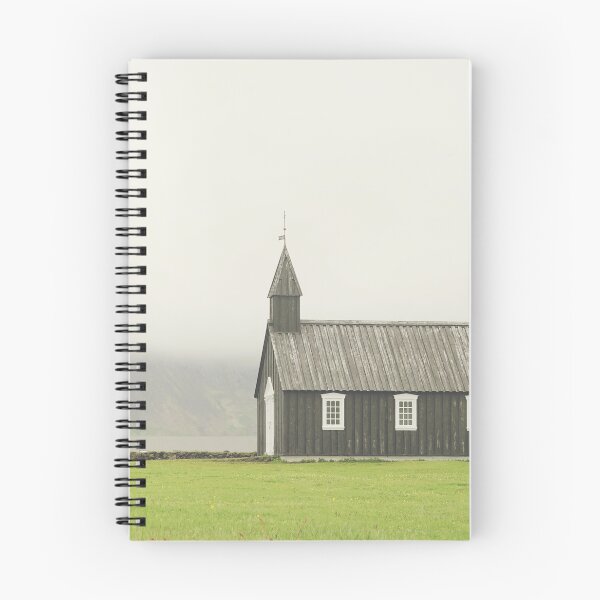 Item preview, Small Black Wooden Church of Iceland designed and sold by CarolinaReina.