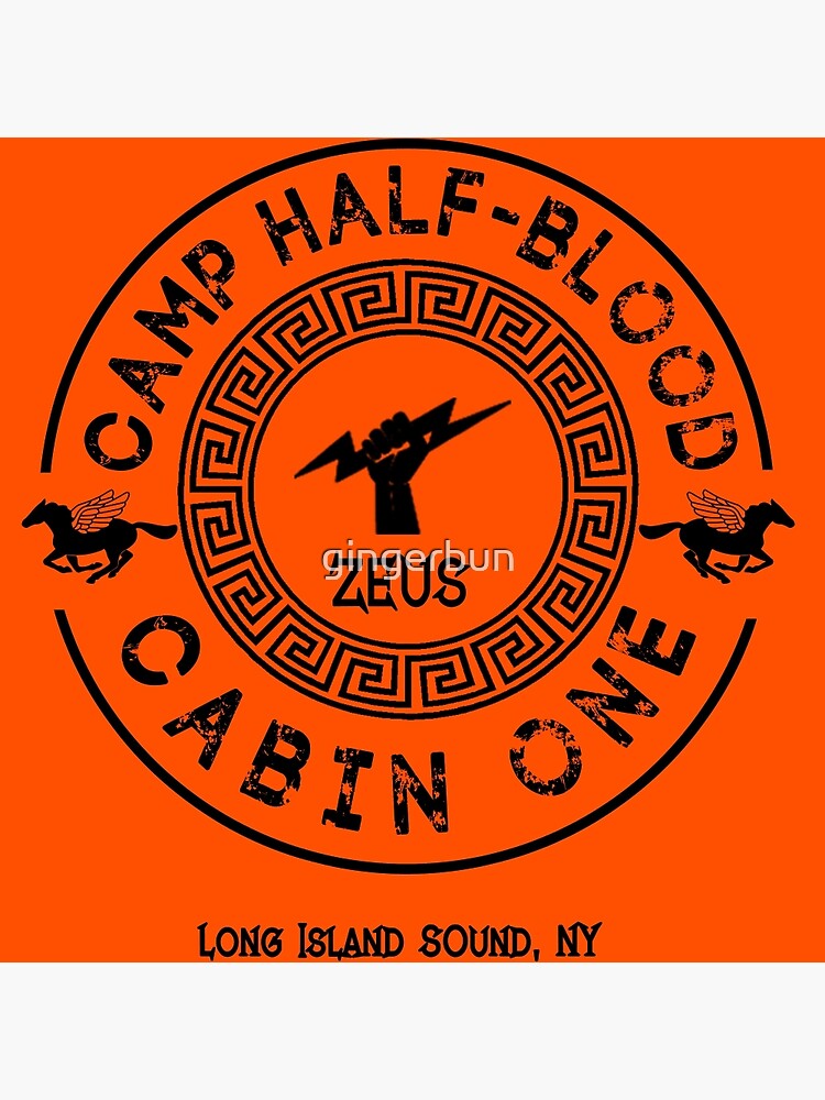 Percy Jackson - Camp Half Blood with Cabin Number, Logo, and Name