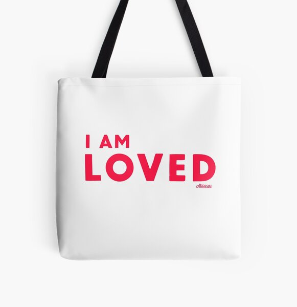 LOVED All Over Print Tote Bag