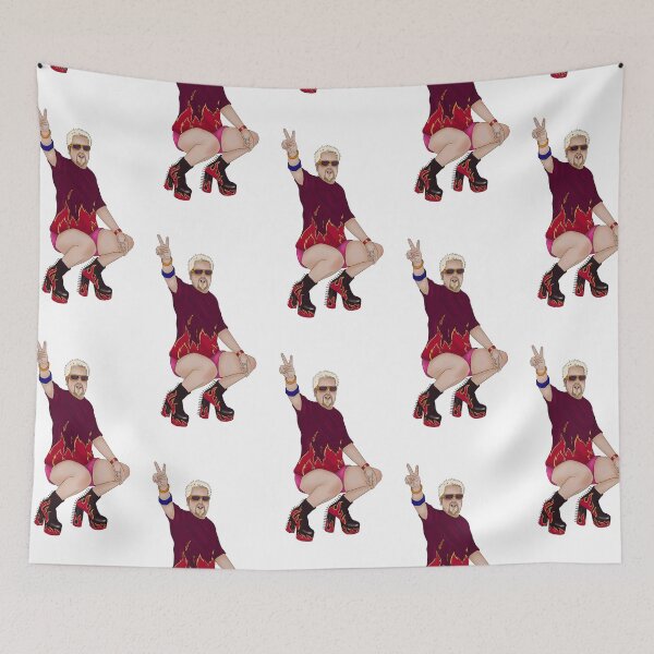 Item preview, Guy Fieri wearing slut boot high heels and booty shorts designed and sold by rydactyl.
