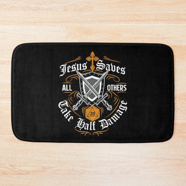 Item preview, Jesus Saves All Others Take Half Damage Funny Dragons RPG  designed and sold by AnhVu03.