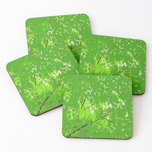 Item preview, Green leaves, color print designed and sold by artdragongift 15.
