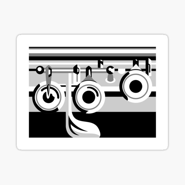 Flute Keys II Sticker