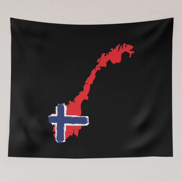 Artikelvorschau, Norway Karte Norwegen entworfen und verkauft von MooonTees.