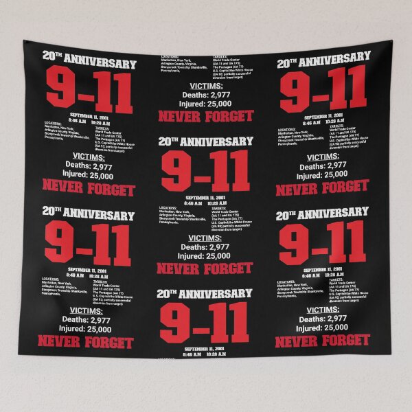 Item preview, Never Forget 9 11 20th Anniversary Patriot Day 2021 9 septembre 2001 designed and sold by Shakira Hauck.
