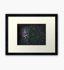 Bubble crown Framed Print