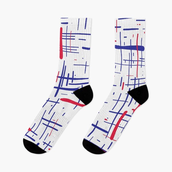 Item preview, Mid-Century Modern Kinetikos Pattern in Red White and Blue designed and sold by kierkegaard.