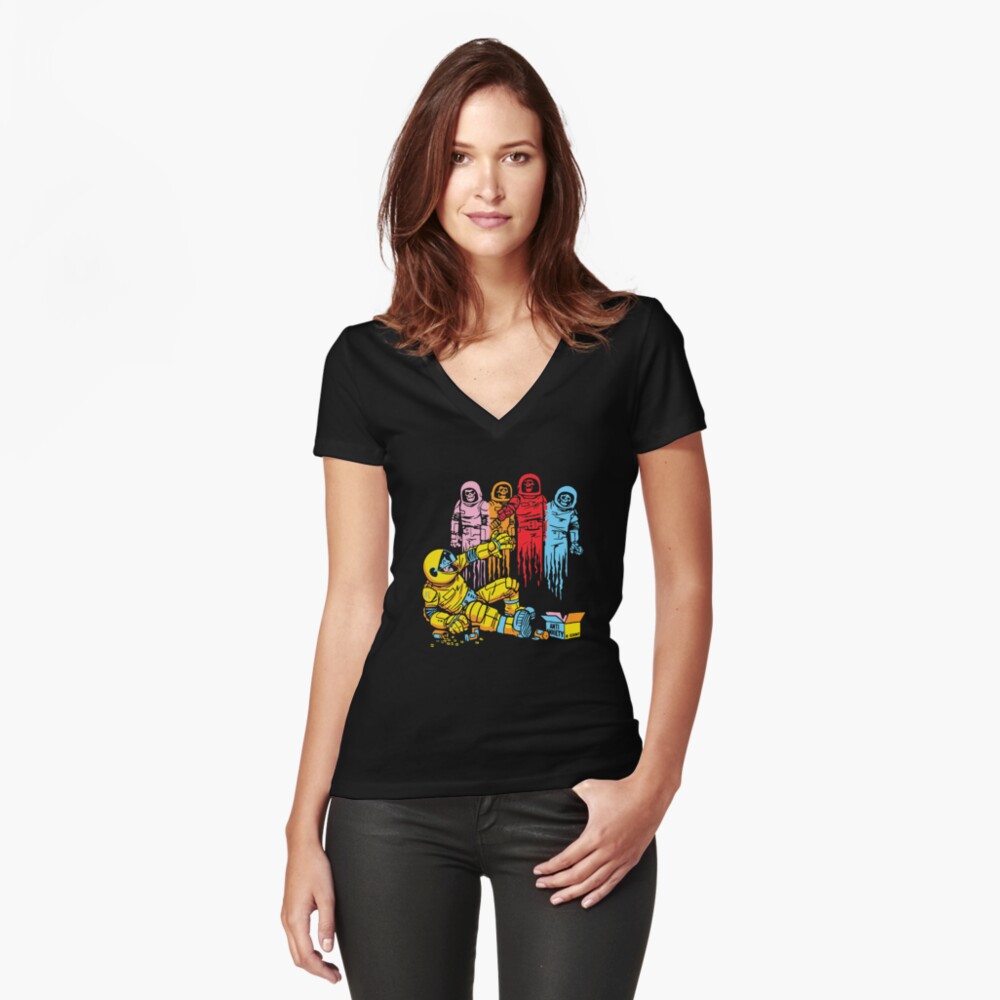 Item preview, Fitted V-Neck T-Shirt designed and sold by addiewalterjnw.