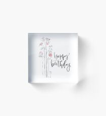Happy Birthday Acrylic Block