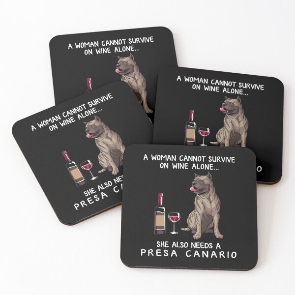 Item preview, Presa Canario y vino Funny dog designed and sold by Shakira Hauck.
